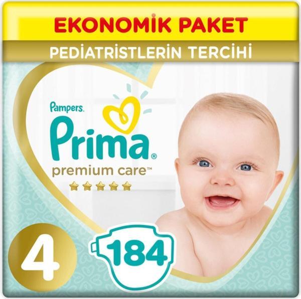 Prima Premium Care 4 Beden Ekonomik Paket 9-14 Kg (4*46) 184 Adet - Image 1