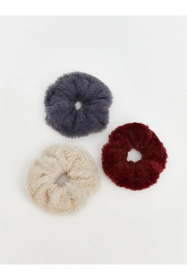 Lussos Vita Kadın Peluş Toka 3'Lü - Image 1