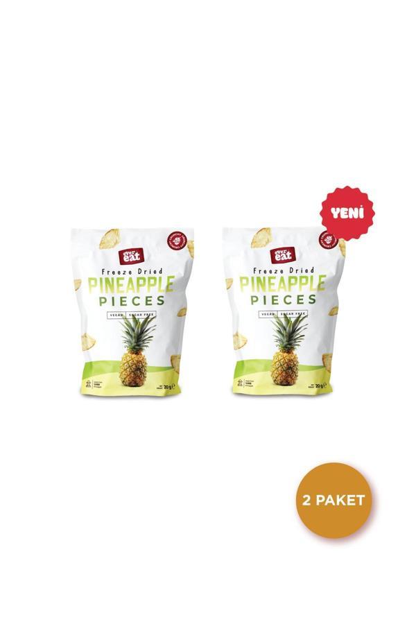 Ananas Kuru Meyve Cipsi 20 G X 2 Adet Dondurularak Kurutulmuş Meyve - Image 1