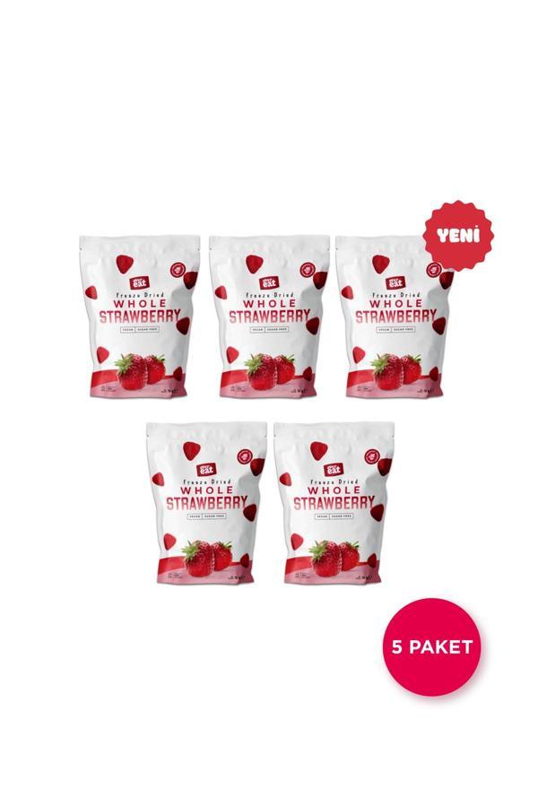 Çilek Kuru Meyve Cipsi 15 G X 5 Adet Dondurularak Kurutulmuş Meyve - Image 1