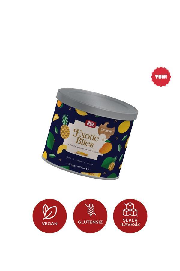 Exoticbites Dondurularak Kurutulmuş Kavun, Ananas, Mango Karışımı - Freeze Dry Meyve Atıştırmalığı - Image 1