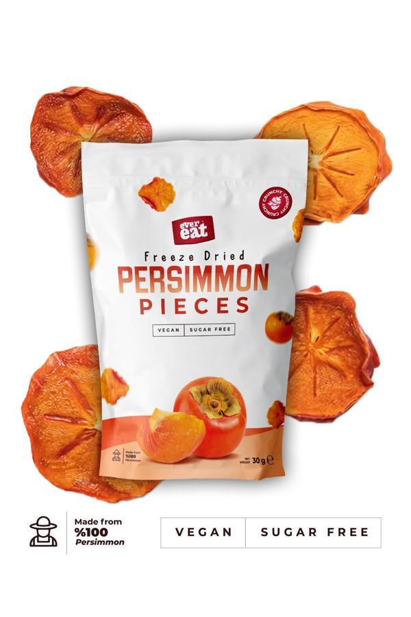 Trabzon Cennet Hurması Kuru Meyve Cipsi - Dondurularak Kurutulmuş Freeze Dried Çıtır Cennet Hurması - Image 1