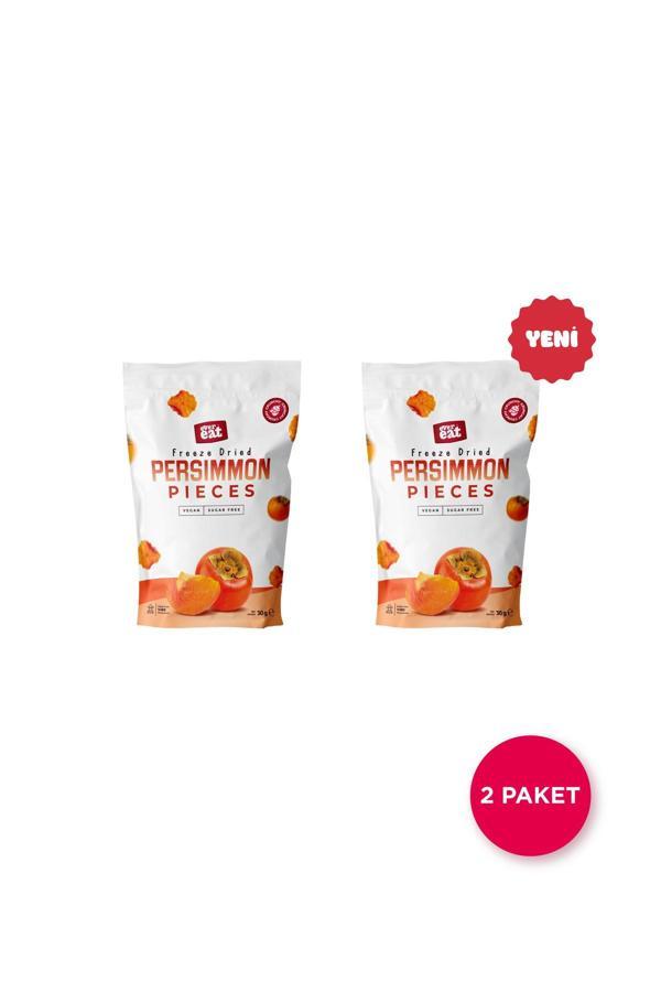 Cennet Hurması Kuru Meyve Cipsi 30 G X 2 Adet Dondurularak Kurutulmuş Meyve - Image 1