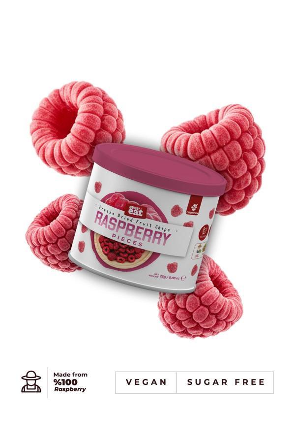 Dondurularak Kurutulmuş Frambuaz Taneleri - Sağlıklı Atıştırmalık, Freeze Dry Yöntemiyle Üretilmiş - Image 1