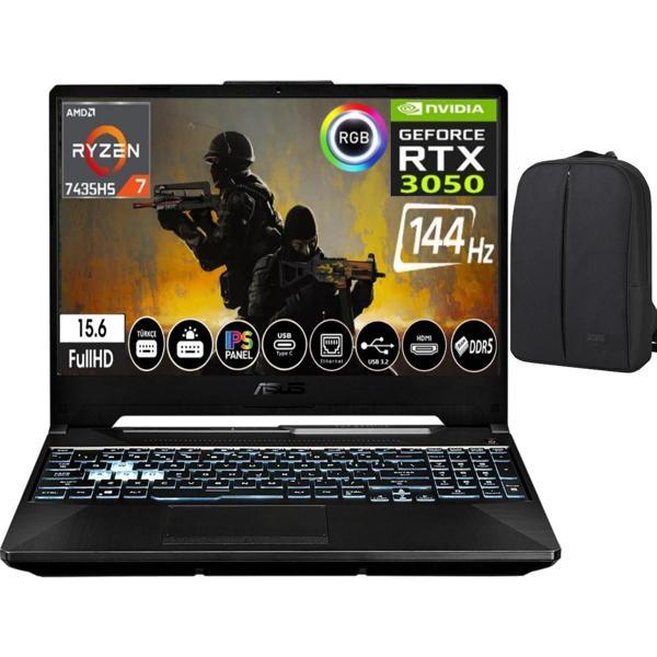Tuf Gaming A15 Amd Ryzen 7 7435HS 16 GB 512 GB SSD RTX3050 144hz 15.6" WIN11 Pro Fullhd Gaming Laptop - Image 1