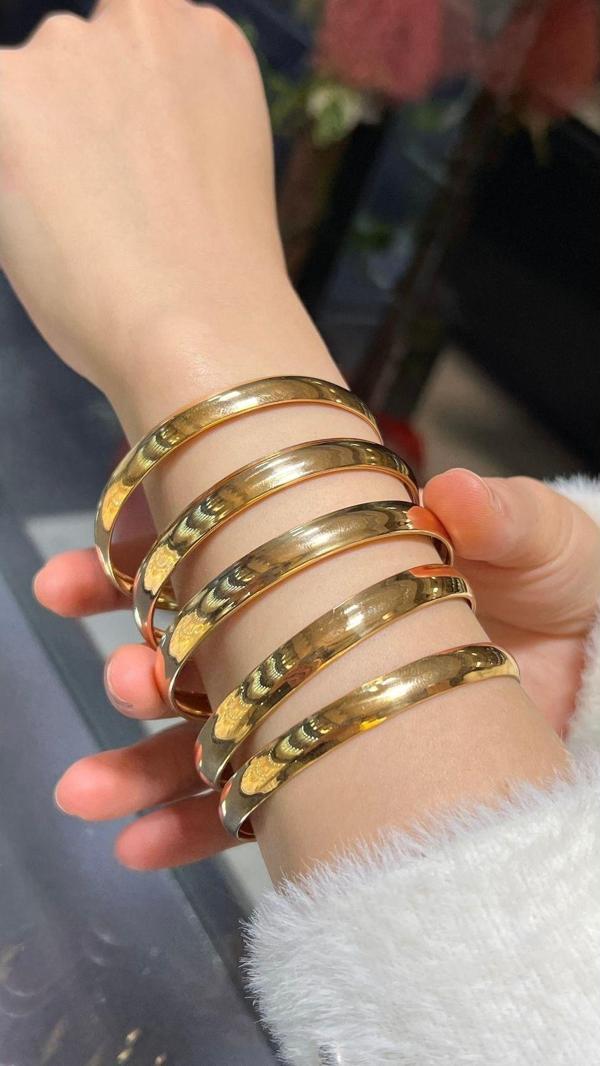 Kuyumcu Nurettin 10 gr (GRAM) Düz Desenli Yatırımlık Bilezik 22 Ayar Altın