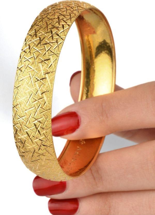 Kuyumcu Nurettin 25 gr (GRAM) Cam Kırığı Şarnel Bilezik 22 Ayar Altın