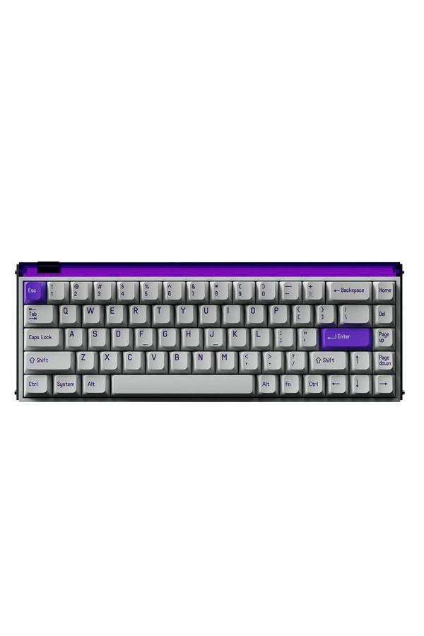 Melgeek Made68 Pro+ Purple Light %65 Ttc Purple Heart Kom Manyetik Sw 8K He Hotswap Rgb İngilizce Klavye - Image 1