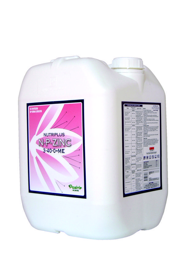 Nutrıplus N-p Zinc 3-40-0 Azot Fosforlu Çinko Içerikli Sıvı Gübre Çiçeklendirici 20 Litre - Image 1