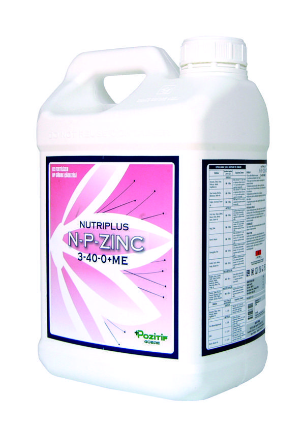 Nutrıplus N-p Zinc 3-40-0 Azot Fosforlu Çinko Içerikli Sıvı Gübre Çiçeklendirici 10 Litre - Image 1