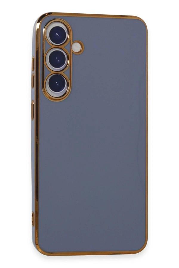 Samsung Galaxy S24 Kılıf Volet Silikon - Mavi-(5796) - Image 1