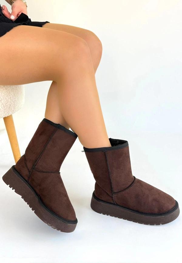 Sophia Kahverengi Süet Bot - Image 1