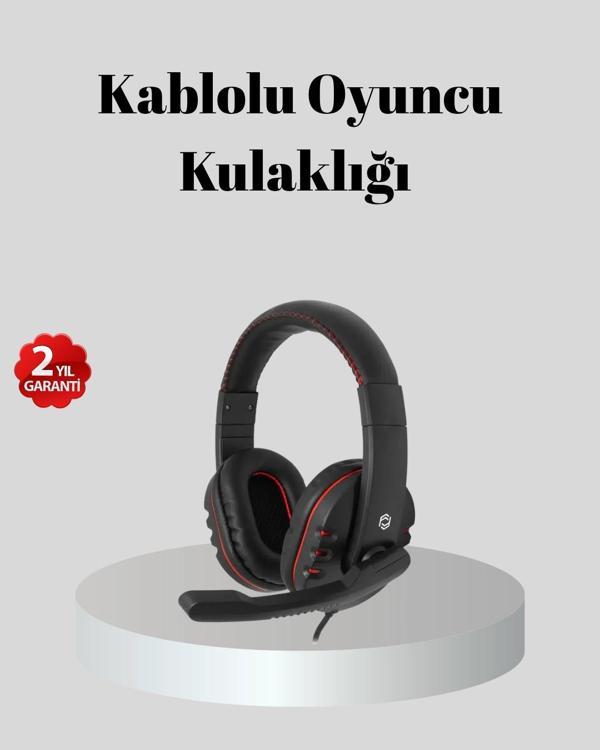 Stereo Ses Destekli Mikrofonlu Gaming Kulaklık – Yumuşak Pedli - Image 1