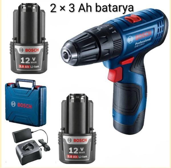 BOSCH GAS 12 Volt 3 Ah Tek Batarya Şarjı El-Araç SÜPÜRGESİ - Image 1