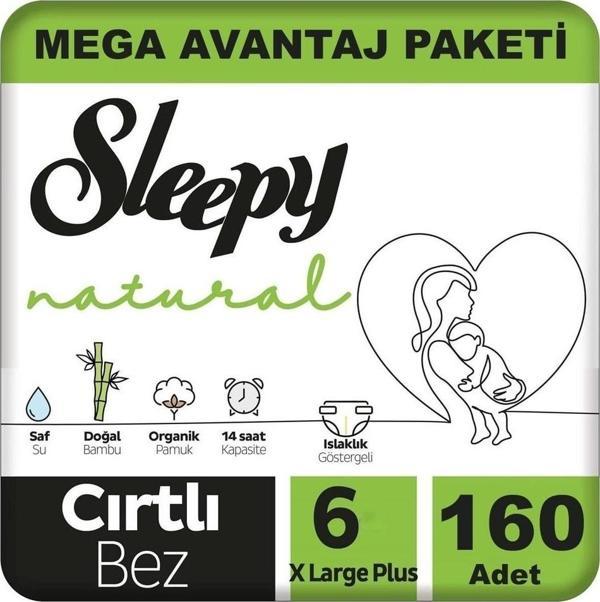 Sleepy Natural Bebek Bezi Mega Avantaj Paketi 6 Numara 15 - 25 Kg 160 Adet - Image 1