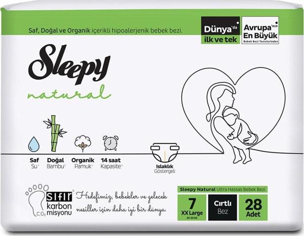 Sleepy Natural Jumbo Paket 7 Beden Xxl 20 - 30 Kg 28'Lı - Image 1