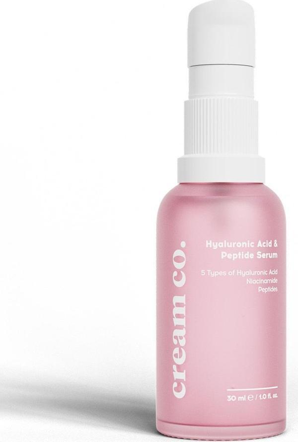 Cream Co. Nemlendirici Dolgunlaştırıcı Canlandırıcı Cilt Serumu (Peptit) Hyaluronic Acid & Peptide Serum 30 Ml - Image 1