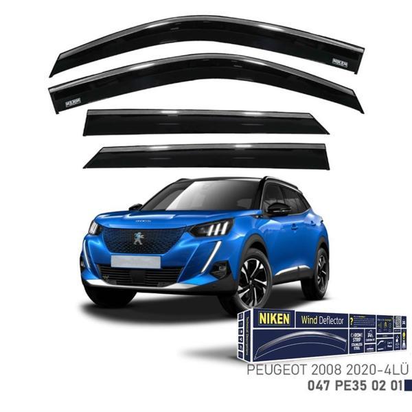 Peugeot 2008 Niken Kromlu Cam Rüzgarlığı 4lü Set 2020 ve Üstü - Image 1