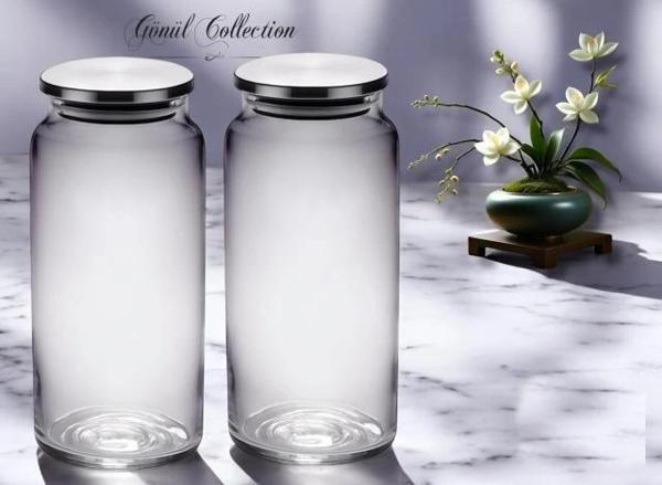 Gönül GNL 3437 Metal Kapaklı Cam Kavanoz 1300 cc - Image 1