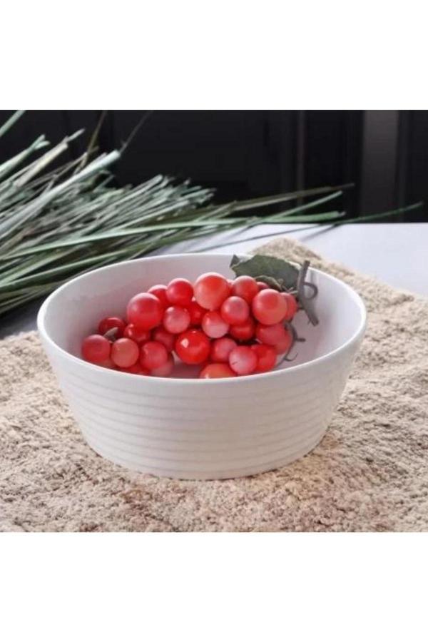 Gönül GNL3466 Beyaz Porselen Kase 20x7.5 cm - Image 1