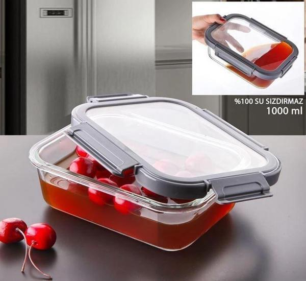 Gönül GNL 3364 Cam Saklama Kabı 1000 cc - Image 1