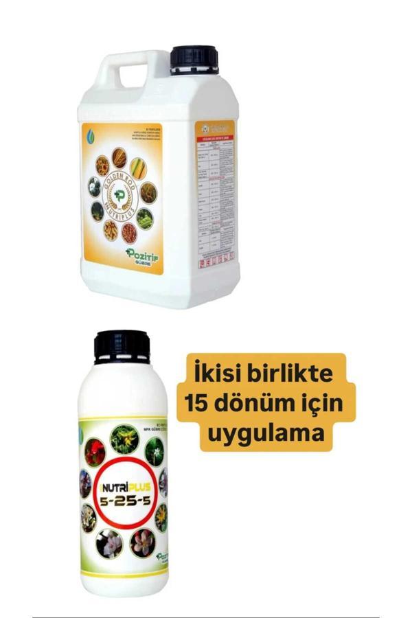 Pozitif Gübre Golden Rod Ve 5-25-5 Muhteşem İkili Azotlu Fosforlu Potasyumlu Demirli Bakırlı Molibdenli Çinkolu - Image 1