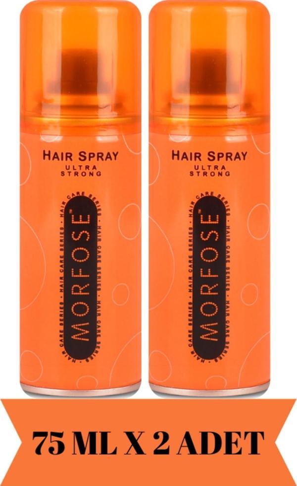 Morfose Seyahat Boy Ultra Strong Saç Spreyi 75 Ml X 2 Adet - Image 1