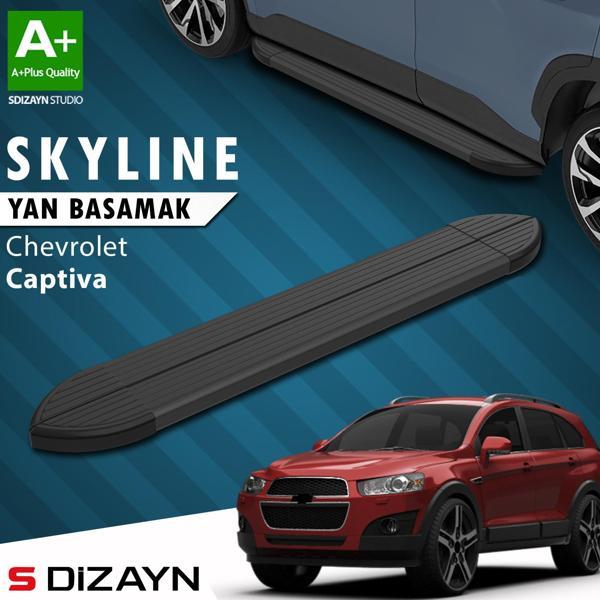 S-Dizayn Chevrolet Captiva Skyline Siyah Yan Basamak 183 Cm 2006-2018 A+ Kalite - Image 1