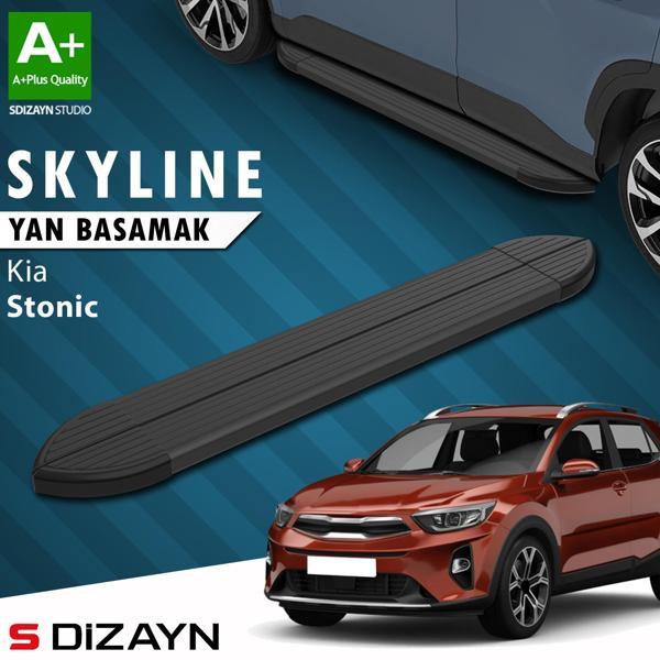 S-Dizayn Kia Stonic Skyline Siyah Yan Basamak 173 Cm 2017 Üzeri A+ Kalite - Image 1