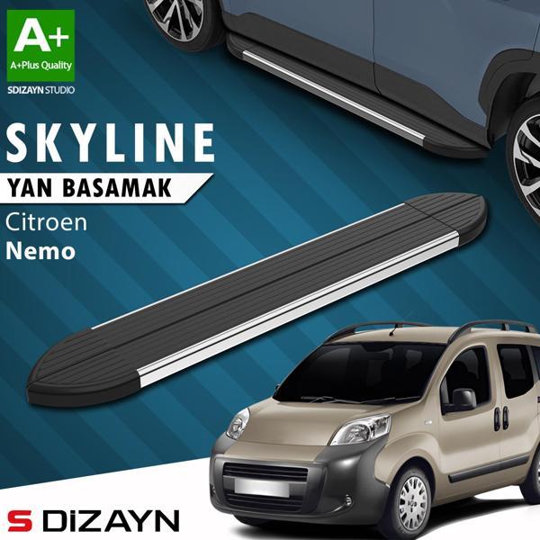 S-Dizayn Citroen Nemo Skyline Krom Yan Basamak 173 Cm 2008-2017 A+ Kalite - Image 1