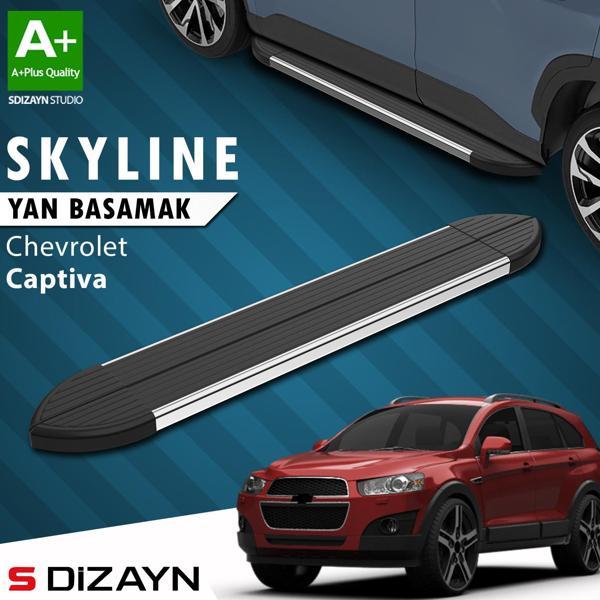 S-Dizayn Chevrolet Captiva Skyline Krom Yan Basamak 183 Cm 2006-2018 A+ Kalite - Image 1