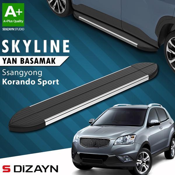 S-Dizayn Ssangyong Korando Sport Skyline Krom Yan Basamak 183 Cm 2019 Üzeri A+ Kalite - Image 1