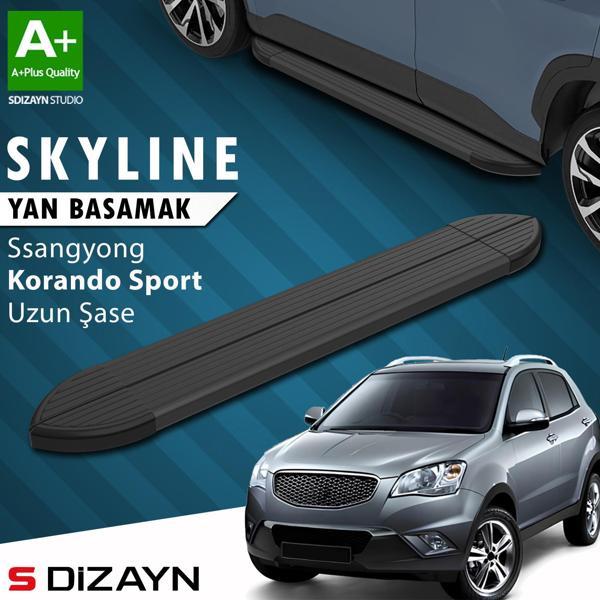 S-Dizayn Ssangyong Korando Sport Skyline Siyah Yan Basamak 203 Cm 2010-2019 A+ Kalite - Image 1