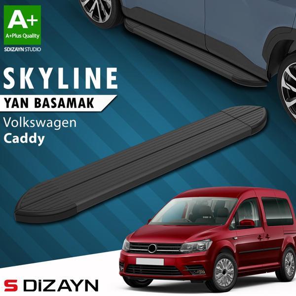 S-Dizayn VW Caddy 3 Skyline Siyah Yan Basamak 193 Cm 2004-2020 A+ Kalite - Image 1