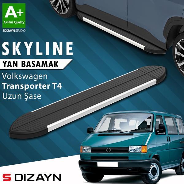 S-Dizayn VW Transporter T4 Uzun Şase Skyline Aluminyum Yan Basamak 253 Cm 1995-2003 A+ Kalite - Image 1