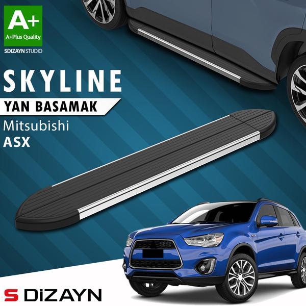 S-Dizayn Mitsubishi ASX Skyline Krom Yan Basamak 183 Cm 2010 Üzeri A+ Kalite - Image 1