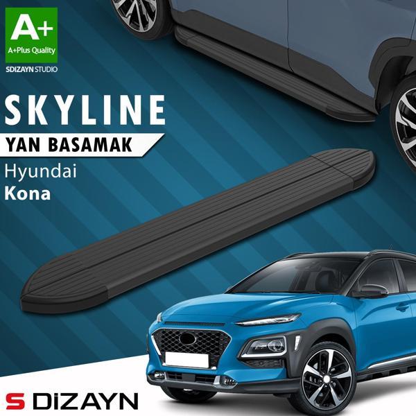 S-Dizayn Hyundai Kona Skyline Siyah Yan Basamak 173 Cm 2018-2023 A+ Kalite - Image 1