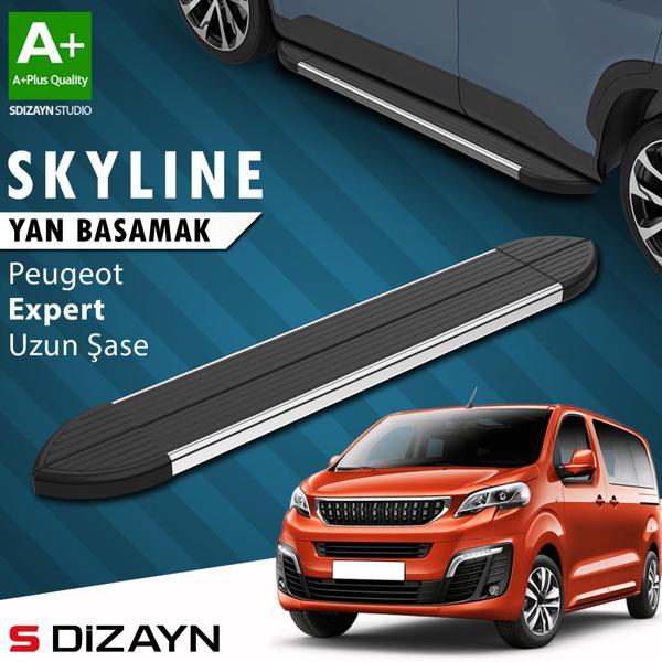 S-Dizayn Peugeot Expert 3 Uzun Şase Skyline Krom Yan Basamak 243 Cm 2016 Üzeri A+ Kalite - Image 1