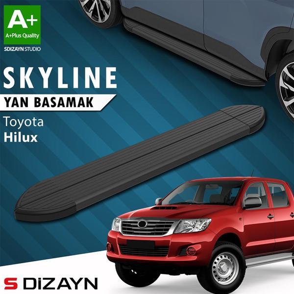 S-Dizayn Toyota Hilux 7 Skyline Siyah Yan Basamak 203 Cm 2006-2015 A+ Kalite - Image 1