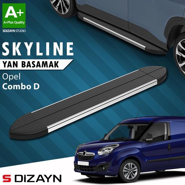 S-Dizayn Opel Combo D Skyline Krom Yan Basamak 193 Cm 2011-2015 A+ Kalite - Image 1