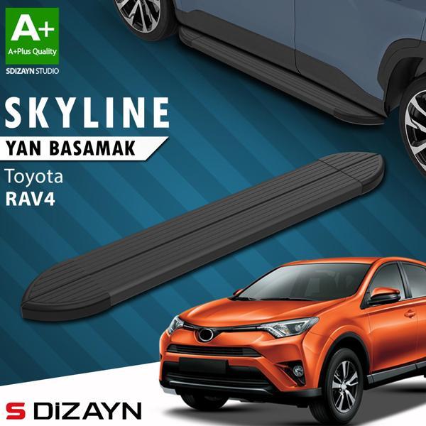 S-Dizayn Toyota Rav 4 3 Skyline Siyah Yan Basamak 163 Cm 2006-2013 A+ Kalite - Image 1