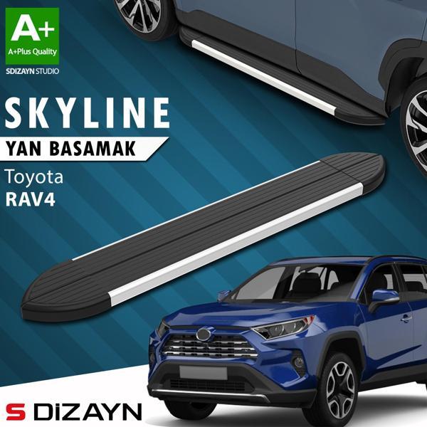 S-Dizayn Toyota RAV 4 5 Skyline Aluminyum Yan Basamak 173 Cm 2018 Üzeri A+ Kalite - Image 1