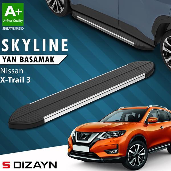 S-Dizayn Nissan X-Trail T32 Skyline Krom Yan Basamak 183 Cm 2014-2022 A+ Kalite - Image 1