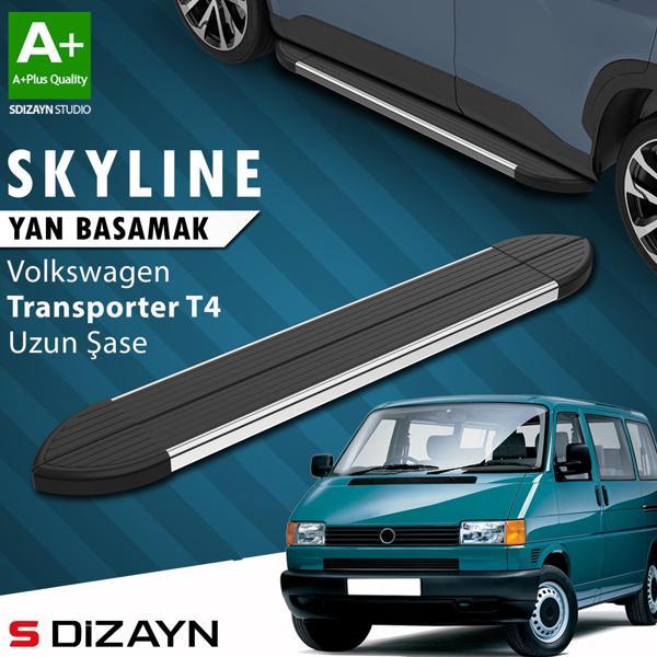 S-Dizayn VW Transporter T4 Uzun Şase Skyline Krom Yan Basamak 253 Cm 1995-2003 A+ Kalite - Image 1