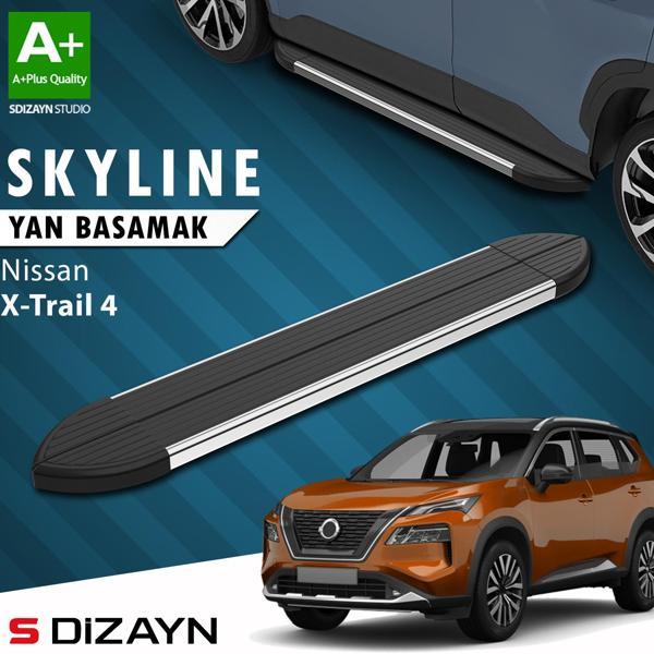 S-Dizayn Nissan X-Trail T33 Skyline Krom Yan Basamak 183 Cm 2022 Üzeri A+ Kalite - Image 1