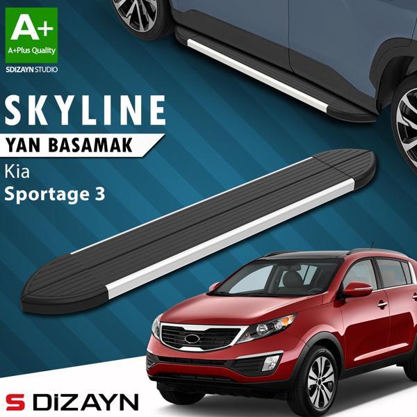 S-Dizayn Kia Sportage 3 Skyline Aluminyum Yan Basamak 173 Cm 2010-2016 A+ Kalite - Image 1