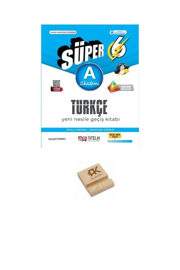 Nitelik Yayınları 6. Sınıf Süper A Serisi Türkçe Soru Bankası + Telefon Standı - Nitelik Yayınları - Image 1