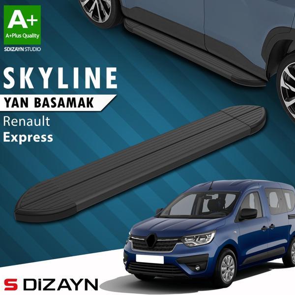 S-Dizayn Renault Express Skyline Siyah Yan Basamak 203 Cm 2021 Üzeri A+ Kalite - Image 1