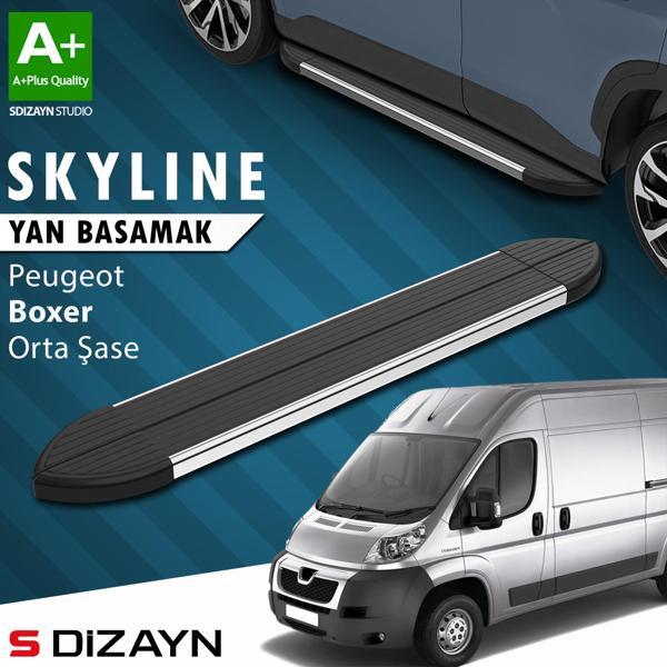 S-Dizayn Peugeot Boxer 3 Orta Şase Skyline Krom Yan Basamak 253 Cm 2006 Üzeri A+ Kalite - Image 1