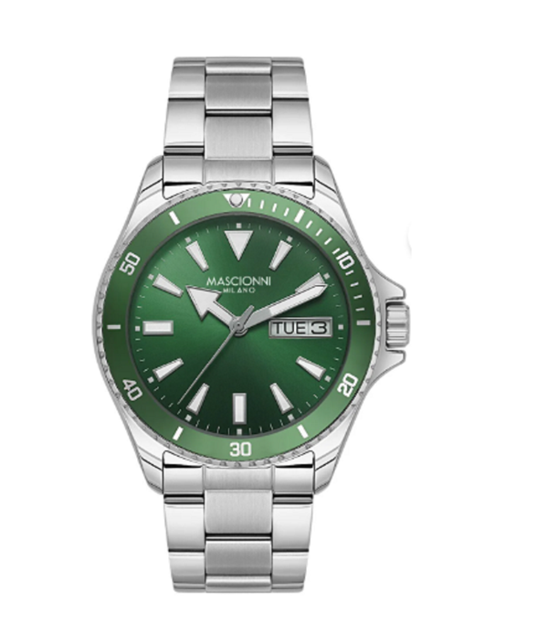 Mascionni Gümüş Çelik Kordon Erkek Kol Saati LM.1.2400.03-MA115 - Image 1